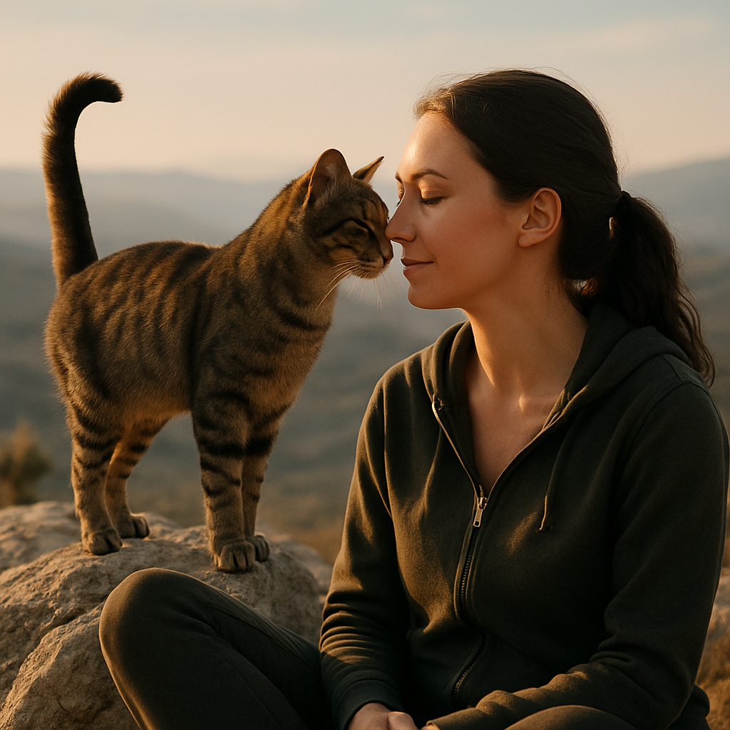 Espiritualidad compartida entre humanos y sus gatos
