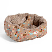 Camas estampadas en combo para mascota