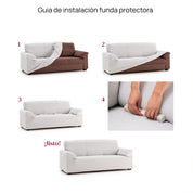 Funda elástica para sofá cama Trap 1 puesto