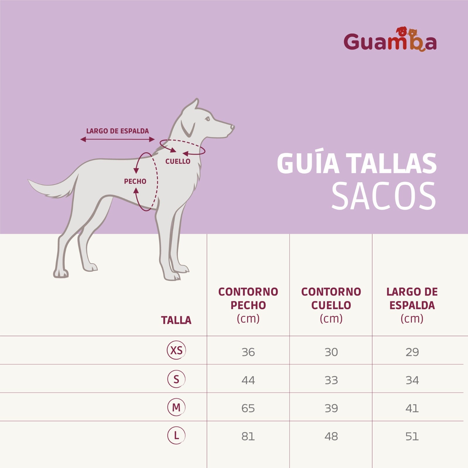 Sacos Preppy para perro