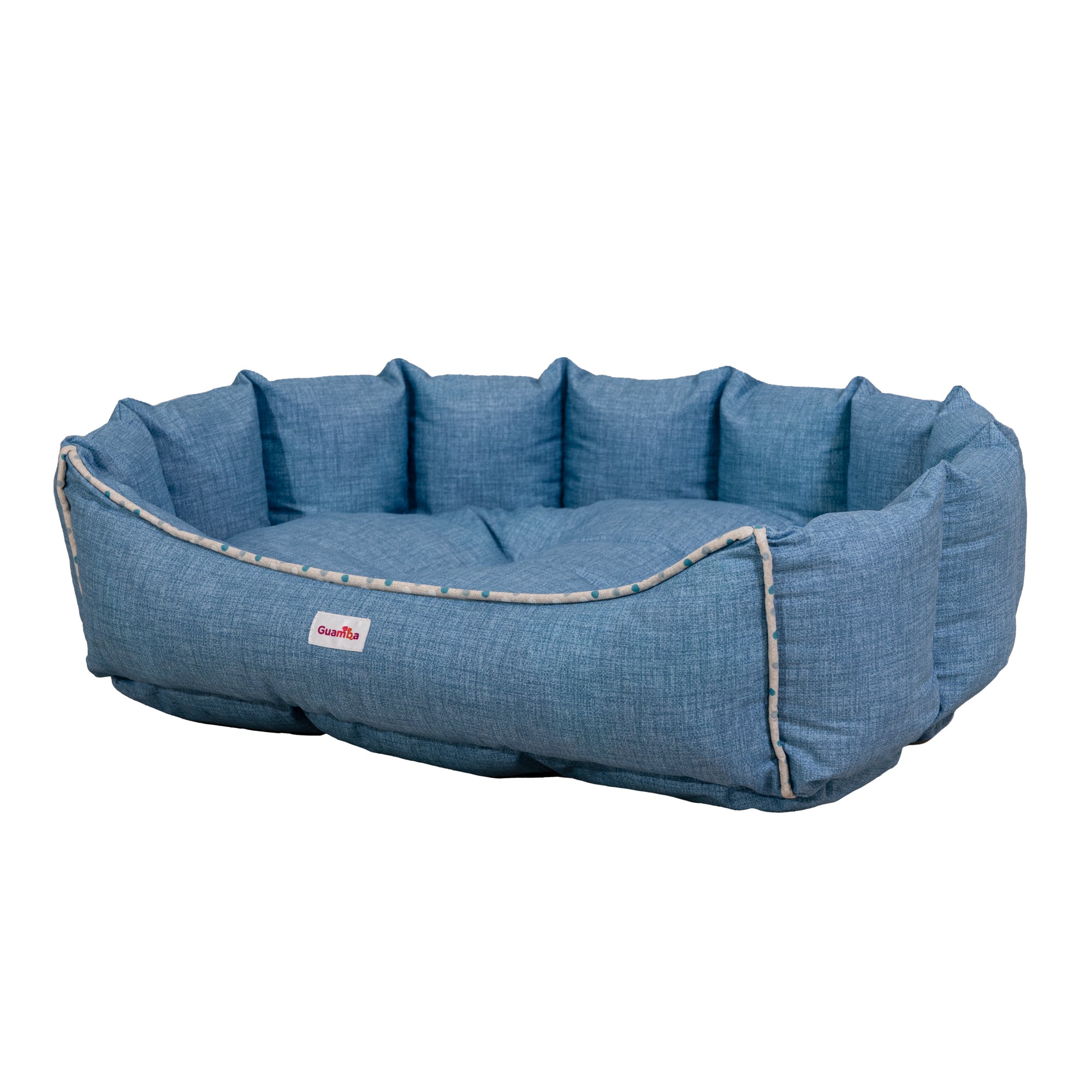 camas para perro grandes azul