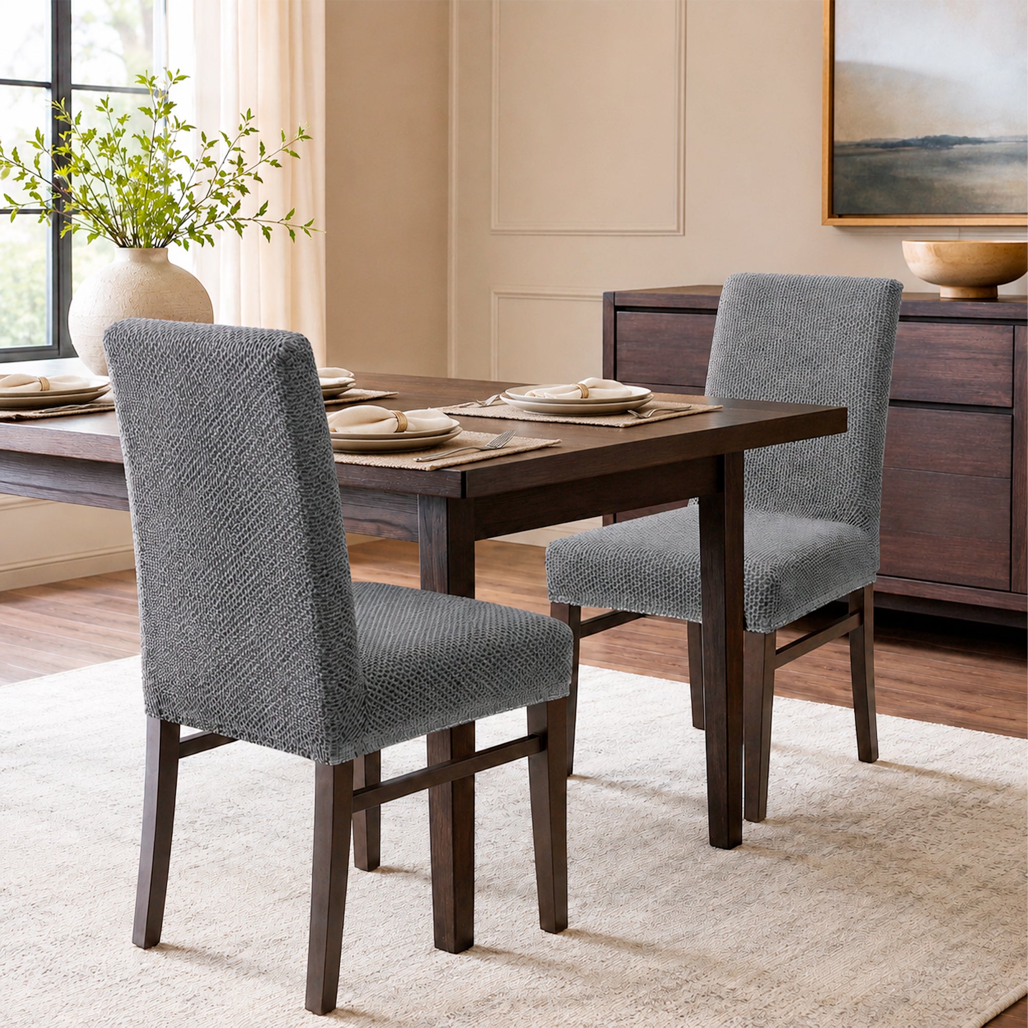 Set x2 Funda elástica para silla de comedor